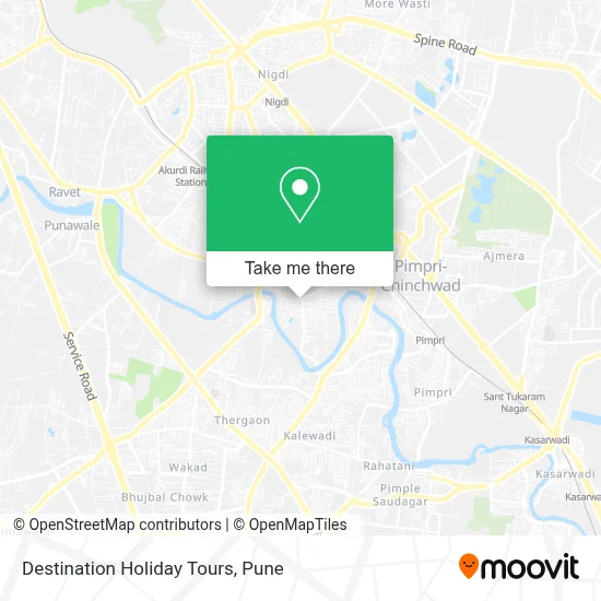 Destination Holiday Tours map