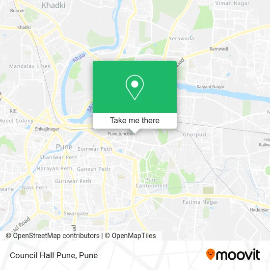 Council Hall Pune map