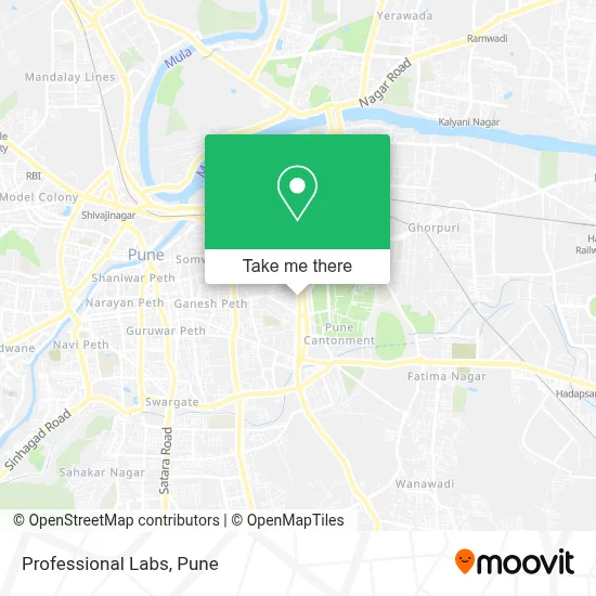 Professional Labs map