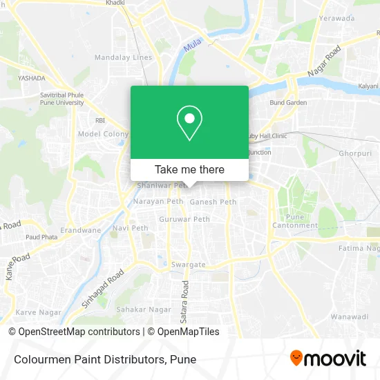 Colourmen Paint Distributors map