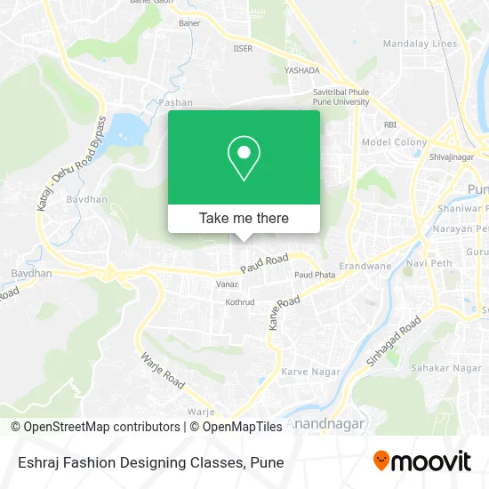 Eshraj Fashion Designing Classes map