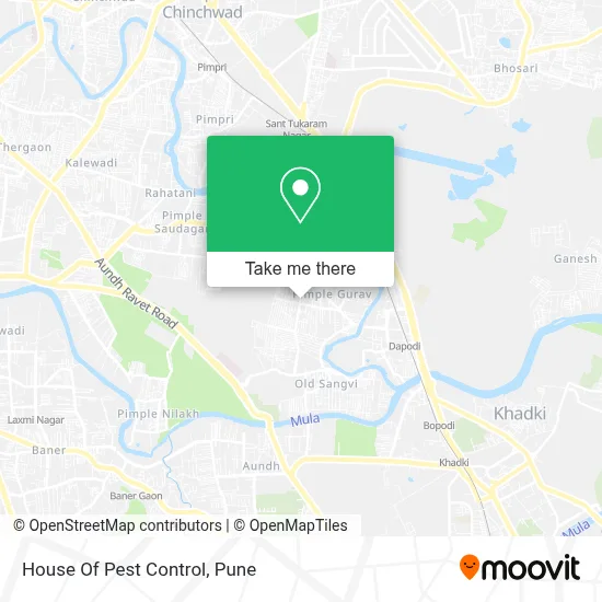 House Of Pest Control map