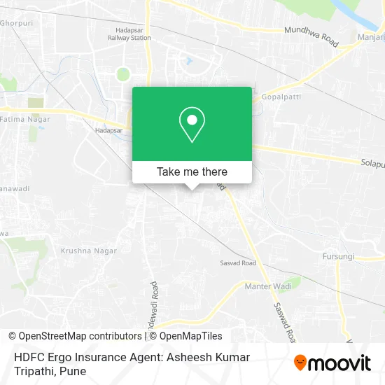 HDFC Ergo Insurance Agent: Asheesh Kumar Tripathi map