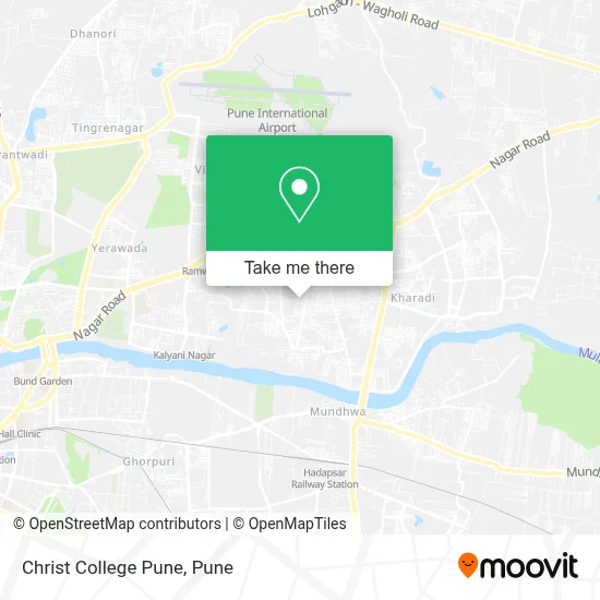 Christ College Pune map