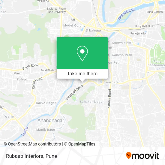 Rubaab Interiors map