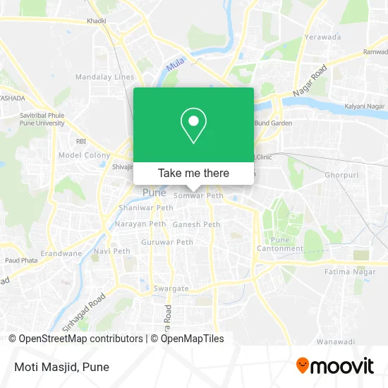 Moti Masjid map