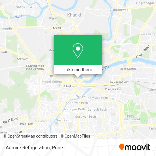 Admire Refrigeration map