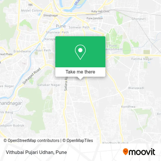 Vithubai Pujari Udhan map