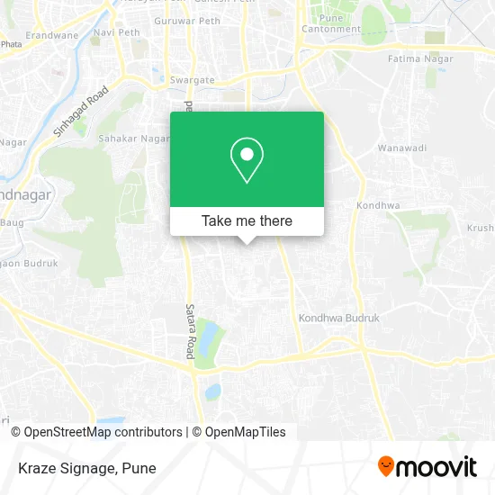 Kraze Signage map