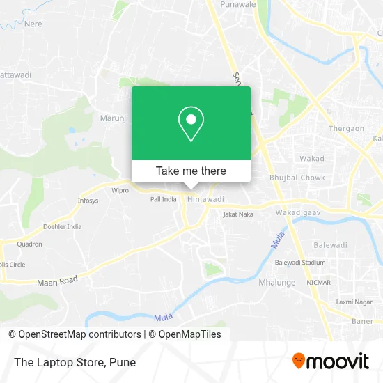 The Laptop Store map