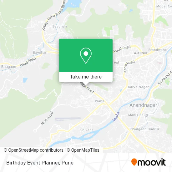 Birthday Event Planner map