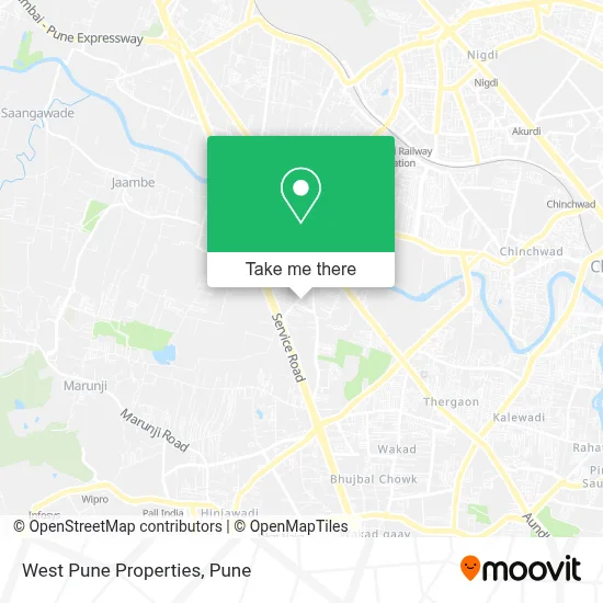 West Pune Properties map