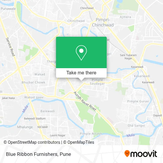 Blue Ribbon Furnishers map