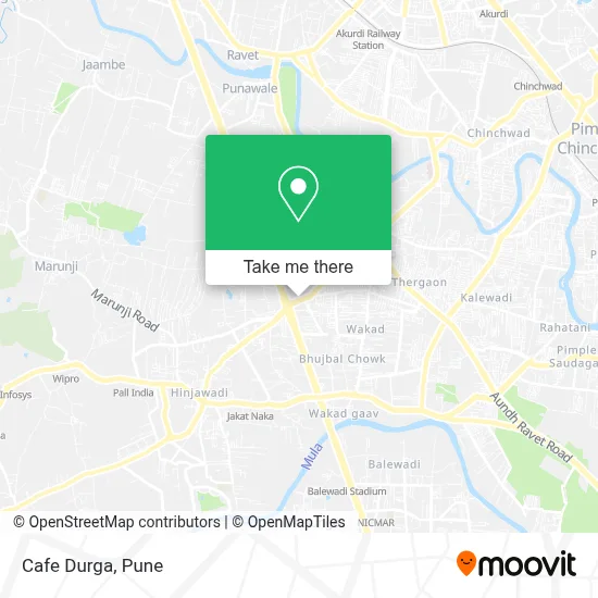 Cafe Durga map
