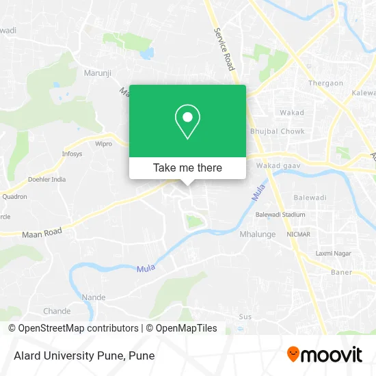Alard University Pune map