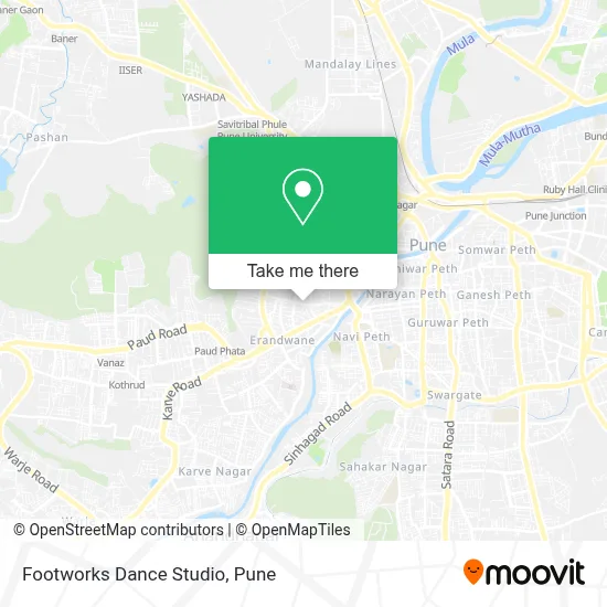 Footworks Dance Studio map