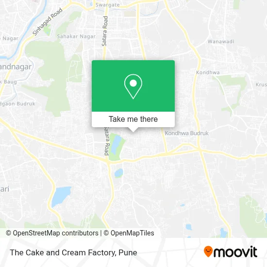 The Cake And Cream Factory map
