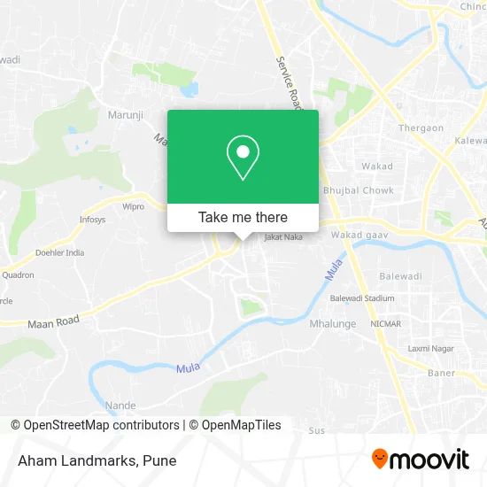 Aham Landmarks map