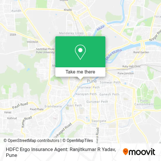 HDFC Ergo Insurance Agent: Ranjitkumar R Yadav map