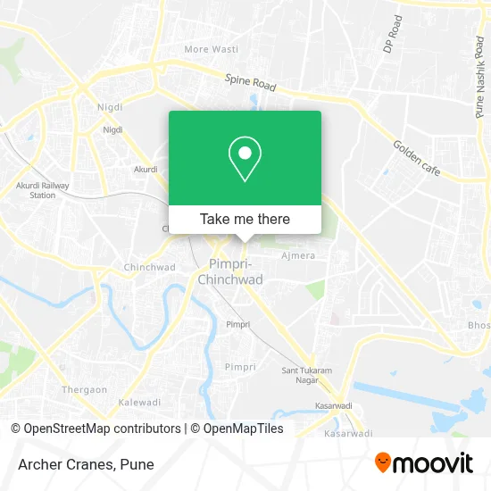 Archer Cranes map