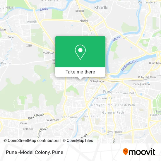 Pune -Model Colony map