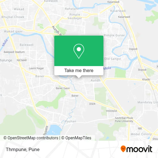Thmpune map