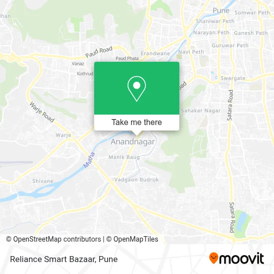Reliance Smart Bazaar map