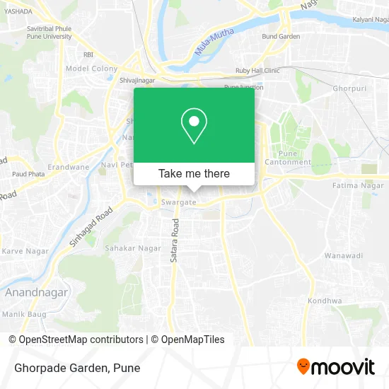 Ghorpade Garden map