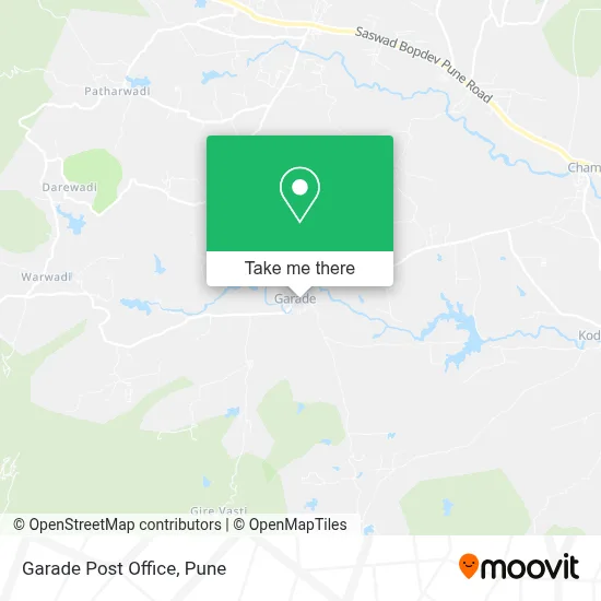 Garade Post Office map