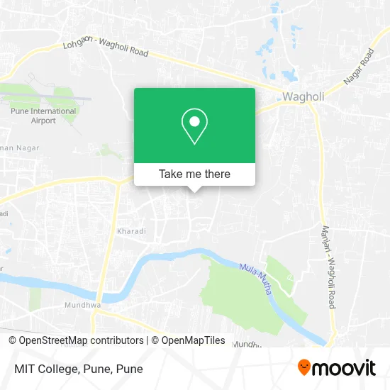 MIT College, Pune map