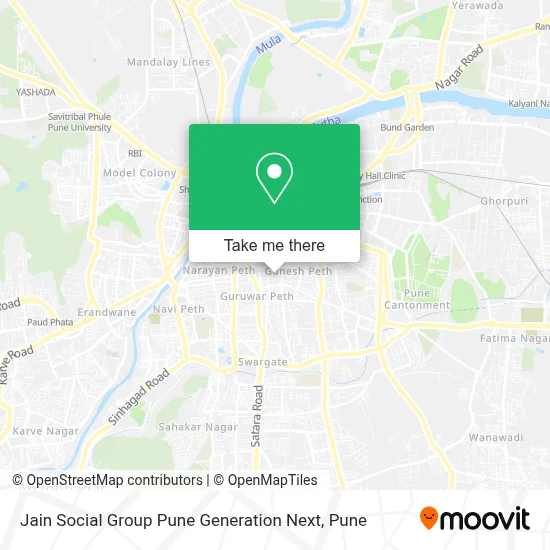 Jain Social Group Pune Generation Next map