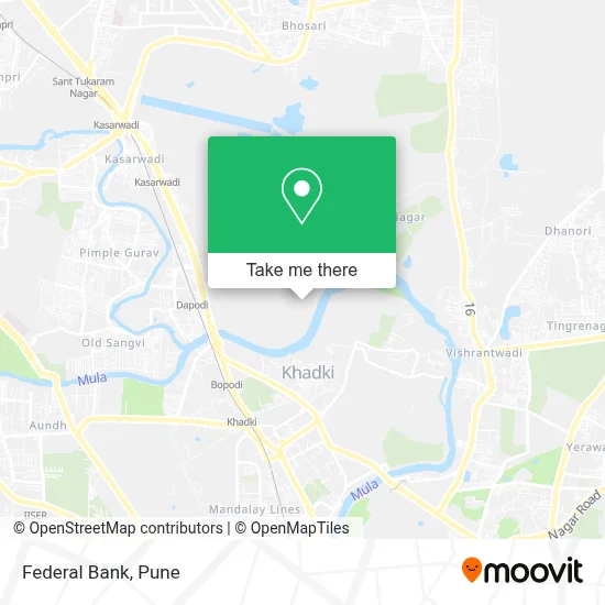 Federal Bank map