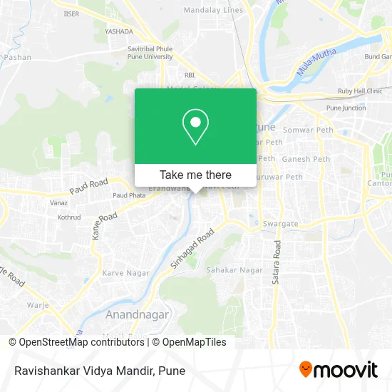 Ravishankar Vidya Mandir map