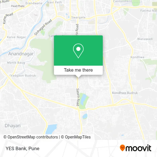 YES Bank map