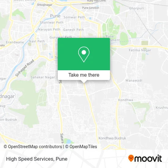 High Speed Services map