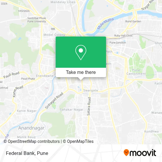 Federal Bank map