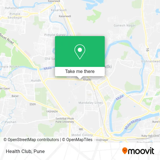 Health Club map