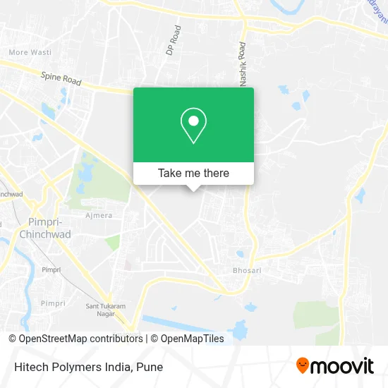 Hitech Polymers India map