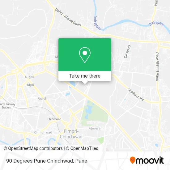 90 Degrees Pune Chinchwad map