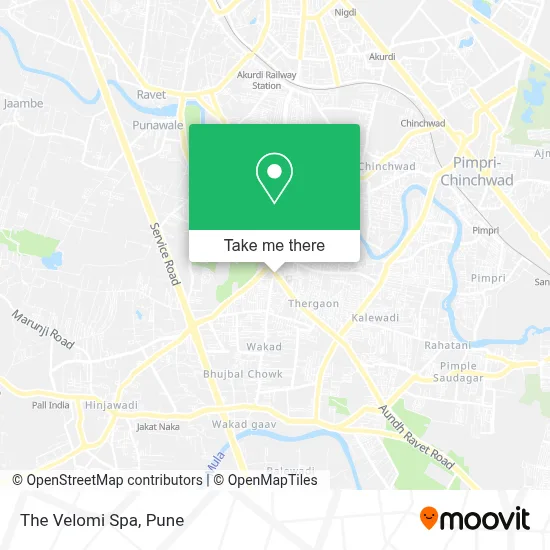 The Velomi Spa map