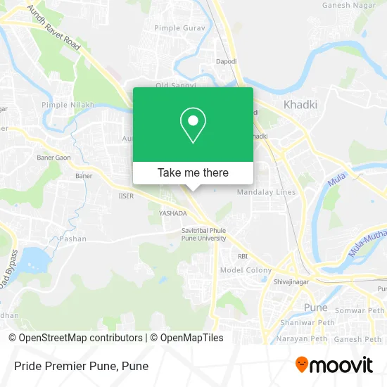 Pride Premier Pune map