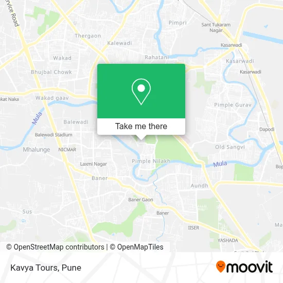 Kavya Tours map
