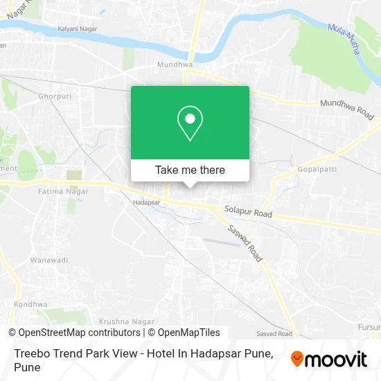 Treebo Trend Park View - Hotel In Hadapsar Pune map