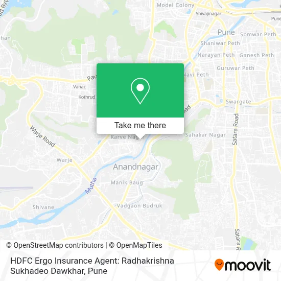 HDFC Ergo Insurance Agent: Radhakrishna Sukhadeo Dawkhar map