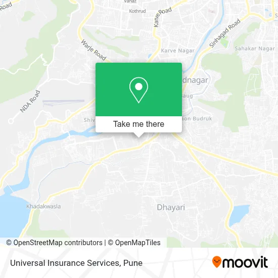 Universal Insurance Services map