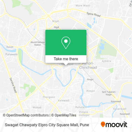 Swagat Chawpaty Elpro City Square Mall map