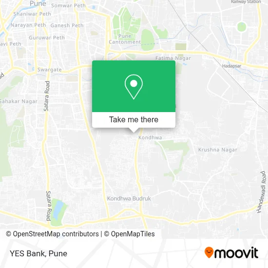 YES Bank map