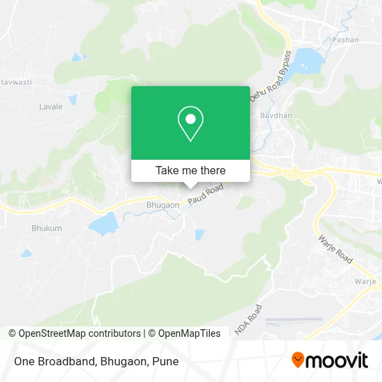 One Broadband, Bhugaon map