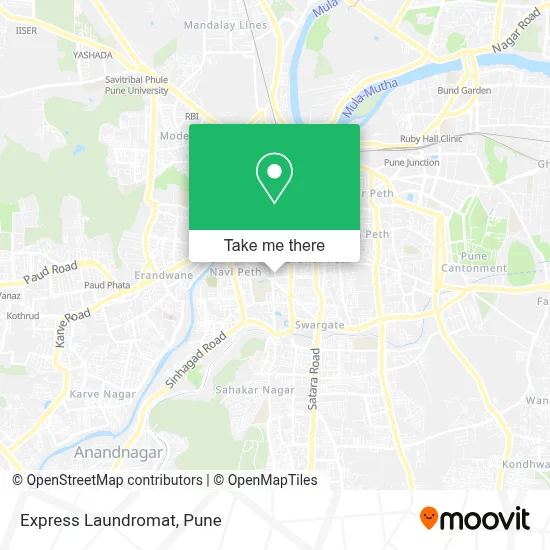 Express Laundromat map
