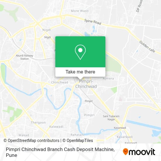 Pimpri Chinchwad Branch Cash Deposit Machine map
